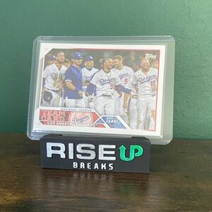 2023 Topps Los Angeles Dodgers Team Card #219 NM Baseball Card.